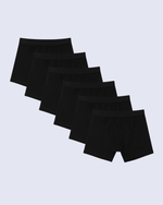 Bóxer antifugas | Lote de 6 negros