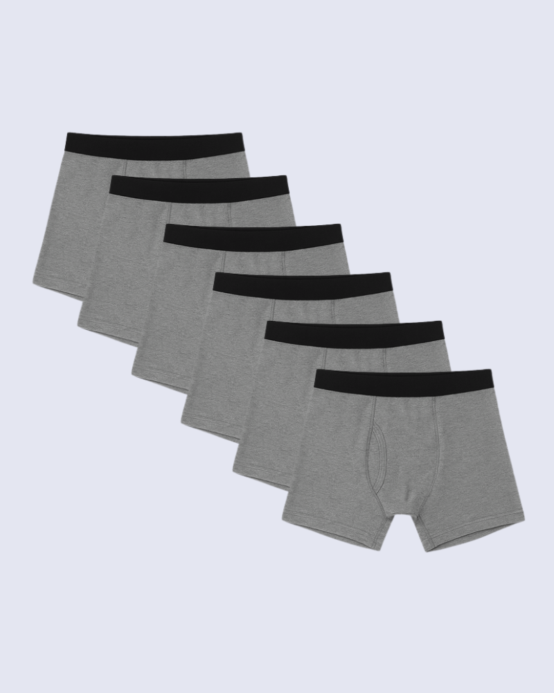 Bóxer Ultraabsorbente | Lote de 6 grises