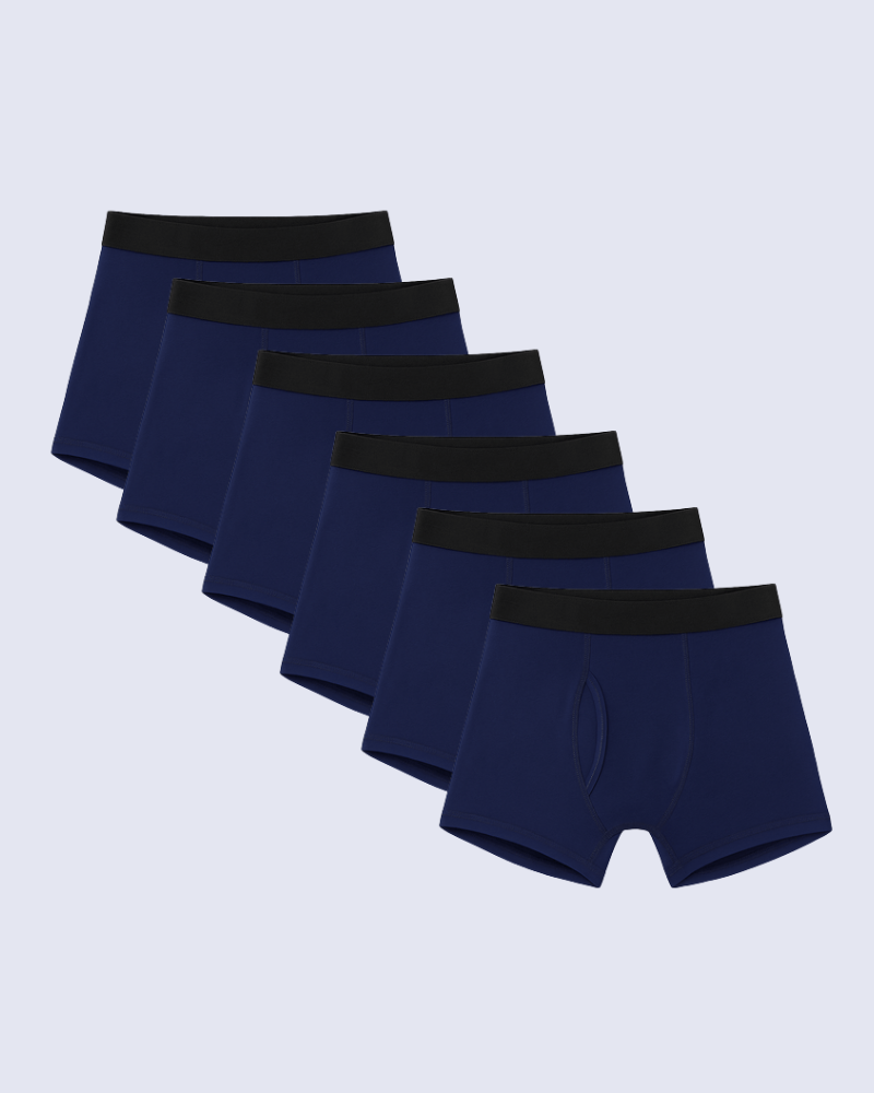 Bóxer antifugas | Lote de 6 azul marino