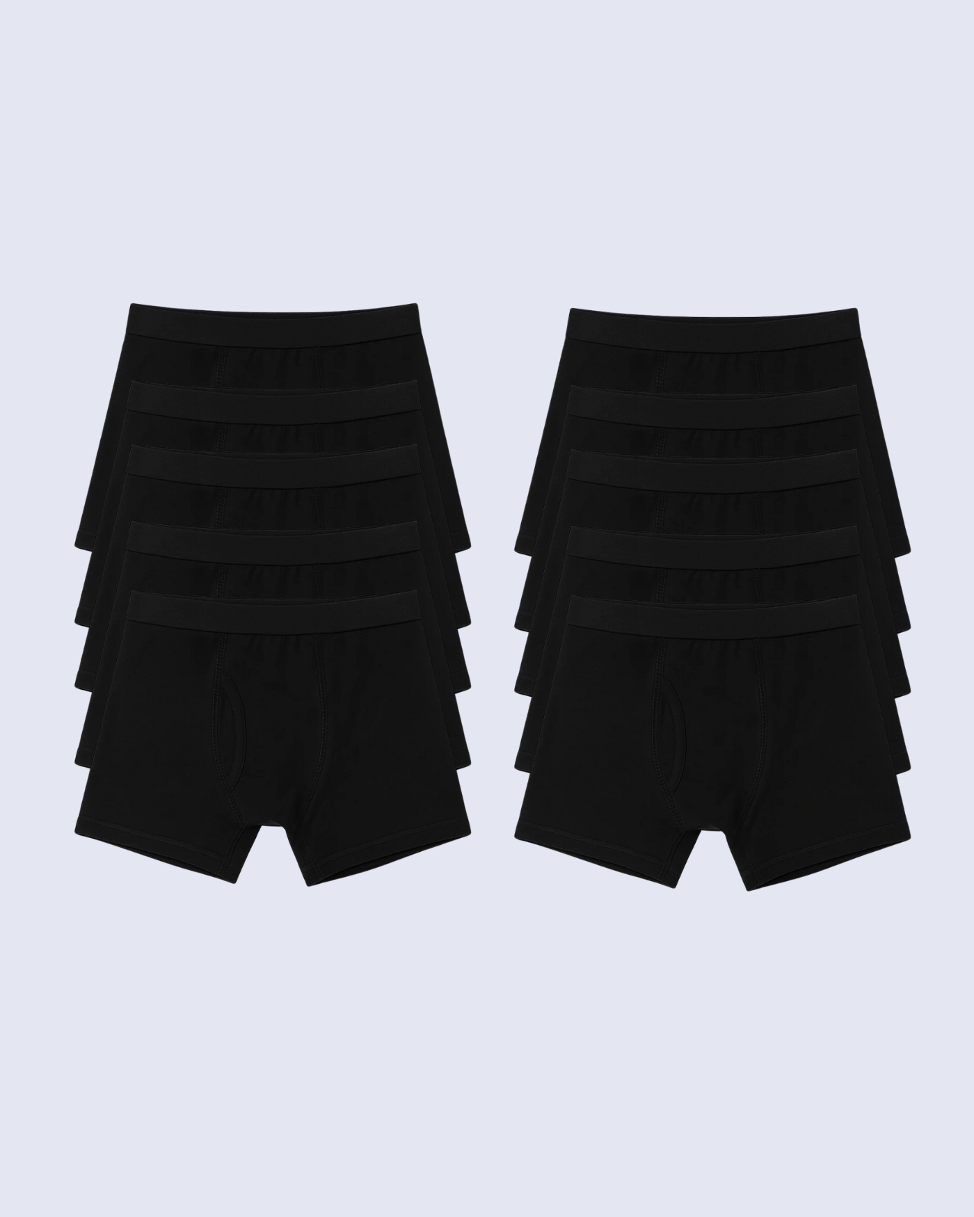 Bóxer antifugas | Lote de 10 negros