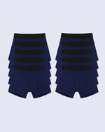 Bóxer antifugas | Lote de 10 azul marino