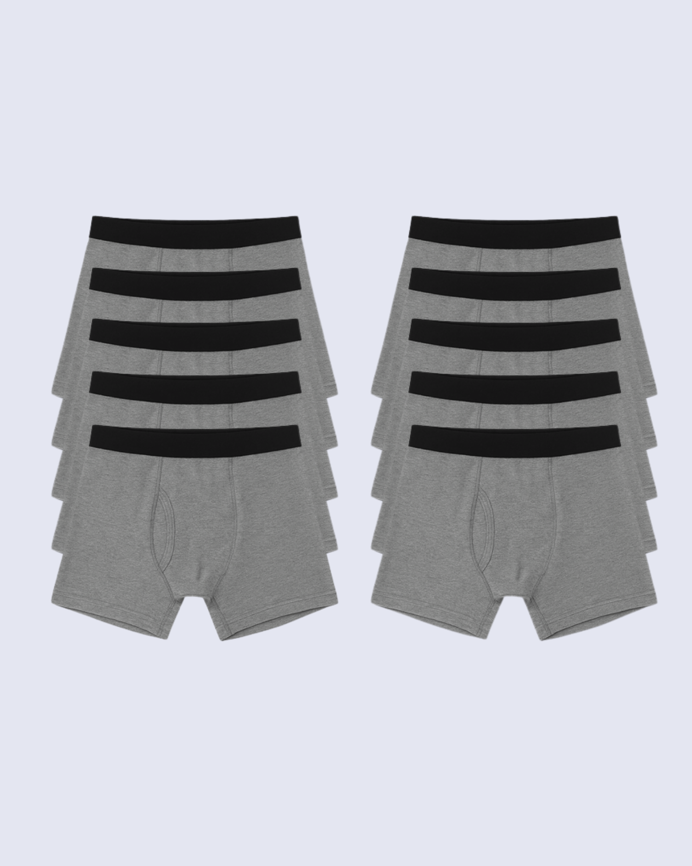 Bóxer antifugas | Lote de 10 grises